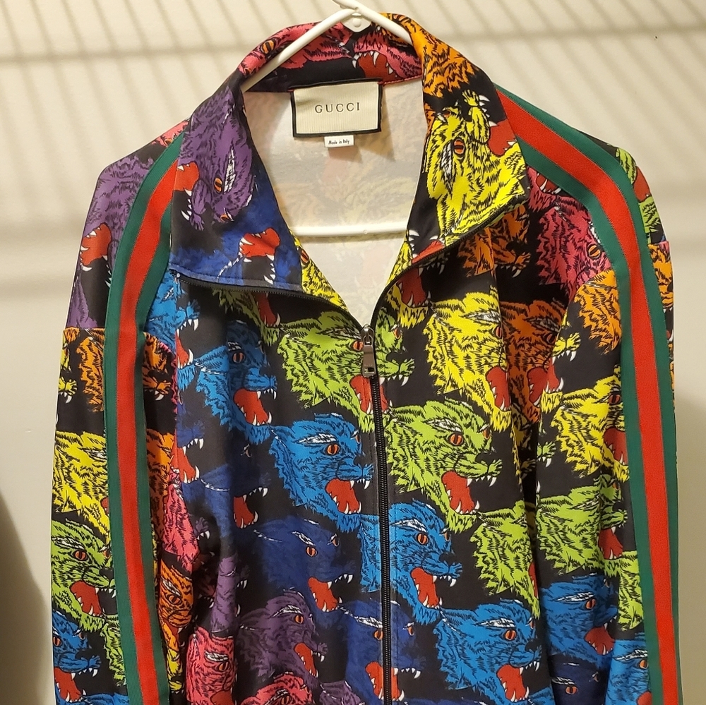 Men's Gucci Tracksuit - Rainbow Panther Print